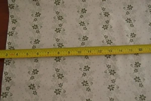 26" Long, Green Floral on Cream Quilt Cotton, Moda/French General/Fa-La, V570 - Picture 1 of 8