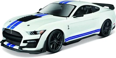 Maisto Modèle MUSTANG Shelby Gt500 '20 Avec Heckspoiler (Blanc, Maßstab 1:18) - Photo 1/3