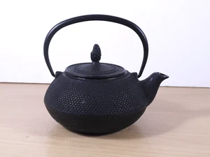 Japanese Tetsubin Tea Kettle Cast Iron Teapot with Stainless Steel Infuser Black - Picture 1 of 11