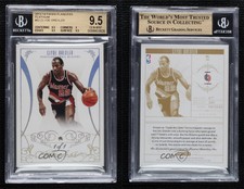 2013-14 Panini Flawless Platinum 1/1 Clyde Drexler #83 BGS 9.5 GEM MINT HOF