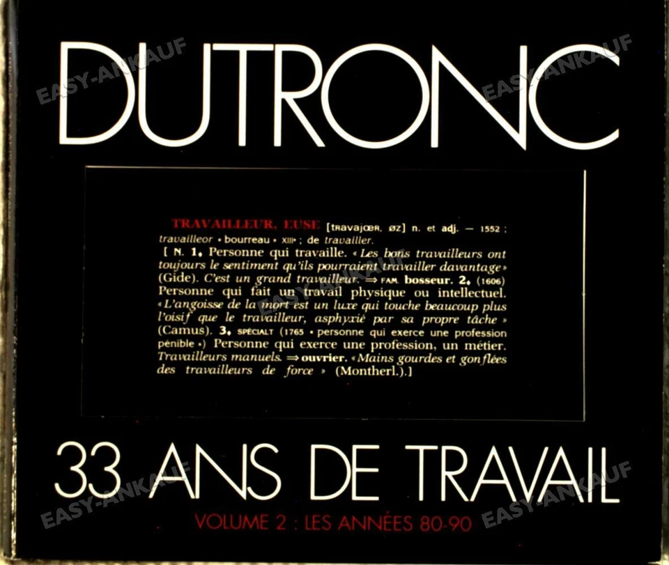 Dutronc,Jacques - 33 Ans de Travail ´ - Bild 1 von 1