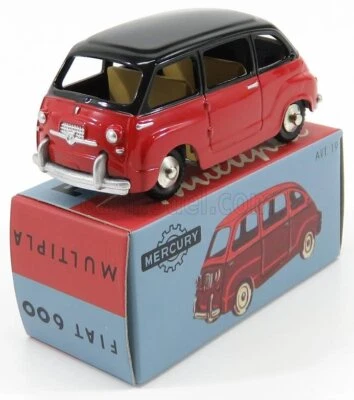 MODELLINO AUTO STATICO FIAT 600 MULTIPLA I SERIES 1956 ROSSO NERO 1/48 - Immagine 1 di 4