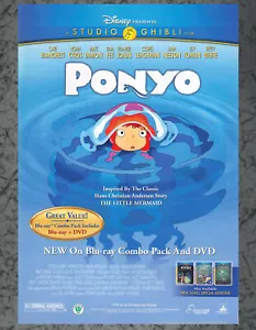 Pubblicità Stampa Uscita Film Ponyo Studio Ghibli Vintage Art CA 2009 - Foto 1 di 1