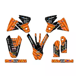 Kit de gráficos Orange Senge 1998-2000 SX RACE SERIES compatible con KTM - Imagen 1 de 4