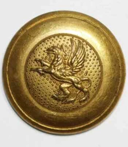 Botón vintage del ejército sueco del regimiento Södermanland POR M. Petterson & Co - Imagen 1 de 3