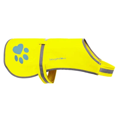 SafetyPUP XD HiVis Reflective Fluorescent Yellow Soft Shell Dog Vest (Large) - Image 1 of 4