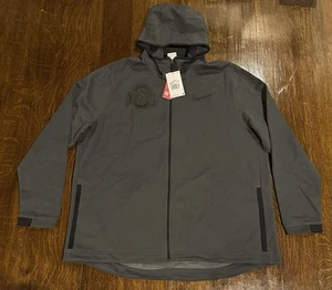 Nike Ohio State Buckeyes Hoodie 3XL Anthracite Dri-Fit Showtime Full Zip Jacket - Picture 1 of 10