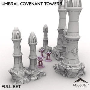 Umbral Covenant Towers - Space Elves Grimdark Wargaming - Imagen 1 de 7