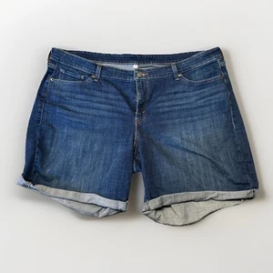 Levis Classic Fit Jeansshorts Damen 22W Bündchen Freizeit Sommer Übergröße 44x7 - Bild 1 von 6