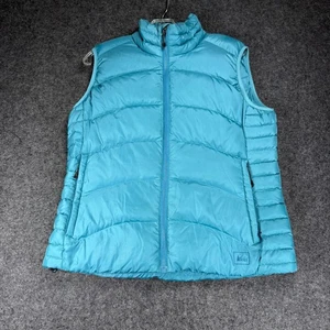 REI Gänsedaunen Puffer Weste Damen Medium türkis blau leicht - Bild 1 von 7