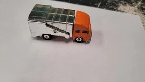 Corgi Juniors S & D Refuse Garbage Truck Van, 1/64 Orange - Picture 1 of 5