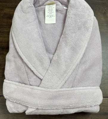 BATA DE BAÑO DE ALGODÓN ORGÁNICO DE SECADO RÁPIDO ADOLESCENTE GRANERO DE CERÁMICA TALLA XS/S ~ IRIS POLVORIENTO Foto 1 de 4