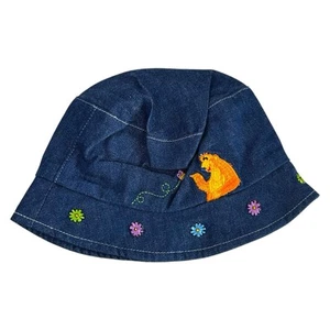 Disney Store Bear In The Big Blue House Denim Baby Infant Hat 6-12 Month Vintage - Picture 1 of 3