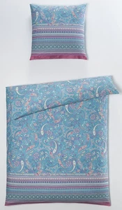 bassetti Bettwäsche Satin BURANO BT 135x200 cm blau Bettbezug Bettzeug - Bild 1 von 2