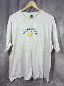 Men’s Masters Grey T Shirt XL Made In USA Golfing Golf clubs Outdoor 24” X 28” - Picture 1 of 4