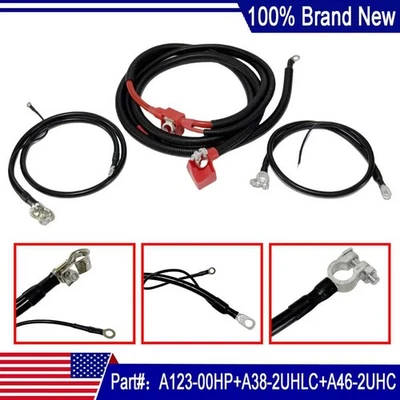 Battery Cable Kit F2TZ14301D Fit For Ford 7.3 1994-1997 F5TZ14301C F5TZ14300B Foto 1 de 4