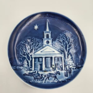 Bing & Grøndahl Christmas in America Plate 1989 – "Christmas in New England" - Picture 1 of 4