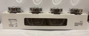 New IKEA Rajtan Spice Jars 2 x packs of 4 (8 total) Glass Silver Lids 5 oz - Picture 1 of 1
