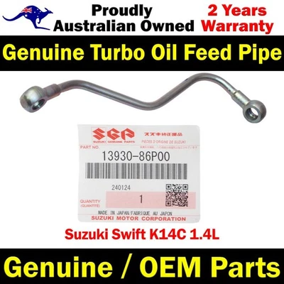 Tubo de alimentación de aceite turbo cargador original para Suzuki Swift K14C 1,4 L Foto 1 de 4