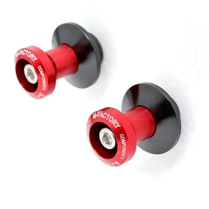 Red SPMF 6MM Swingarm Stand Spools For Yamaha YZF R25 19 20 -MC - Picture 1 of 4