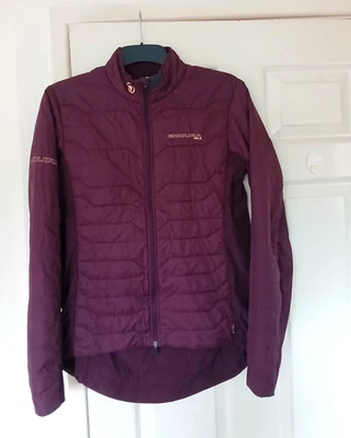 Endura Jacket Womens Large Pro SL Primaloft Cycling Windproof Packable Aubergine - Image 1 of 4