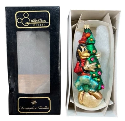 Christopher Radko Disney Walt Disney Goofy Tree adorno de vidrio soplado a mano años 90’s Foto 1 de 4