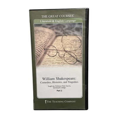 The Great Courses William Shakespeare Part 2 DVDs Professor Peter Saccio - Image 1 of 4