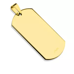Anhänger Dog Tag Silber Gold Schwarz Rosegold Edelstahl Unisex Erkennungsmarke - Bild 1 von 51