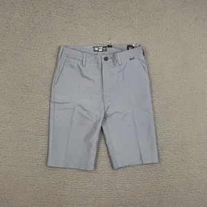 Hurley Shorts Boys Size 18 Gray 10.5" Inseam Dri-Fit Skater Casual Outdoor Beach - Picture 1 of 11