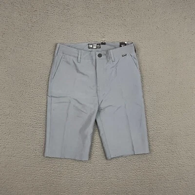 Hurley Shorts Boys Size 18 Gray 10.5" Inseam Dri-Fit Skater Casual Outdoor Beach - Image 1 of 4