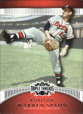 2010 Topps Triple Threads Milwaukee Braves Baseball Card #14 Warren Spahn /1350