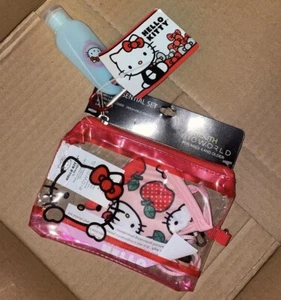 Hello kitty Set 5 Piece Travel Set bioworld  New - Picture 1 of 1