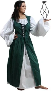 Gown Medieval Renaissance Pirate Cosplay Costume Women Dress - Picture 1 of 32