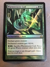 Wurmweaver Coil X1 Foil Guildpact Moderate Play MTG