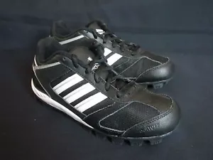 Adidas Youth Baseball Shoe Triple Star 6 Low Baseball Shoes Black White US 3 - Picture 1 of 10