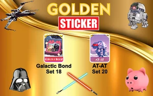 Freedom, Finally && Pool Panic / Golden Stickers / Stickers GO - Picture 1 of 2