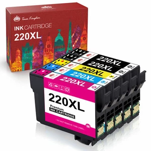 220 XL Ink For Epson XP-320 XP-420 WF-2750 WF-2660 WF-2650 WF-2630 WF-2750 lot - Picture 1 of 12