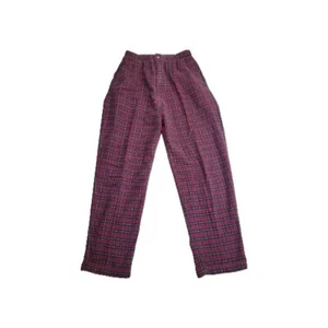 Vintage L.L. Pantalones de franela de frijol a cuadros polar pierna recta para hombre ver fotos - Imagen 1 de 11