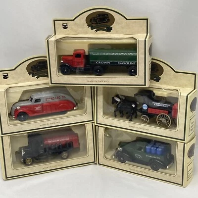 Chevron Commemorative Model Die Cast Metal Cars Trucks Vintage England Lot Of 6 - Image 1 of 4