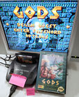 GODS AUTHENTIQUES Sega GENESIS avec étui Bitmap Brothers Mindscape 1992 dieu authentique
