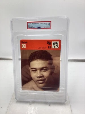1976-80 Sportcaster French #06-132 Joe Louis PSA 4 - Image 1 of 2