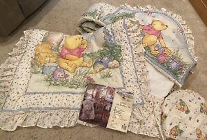 Vintage Disney Classic Winnie the Pooh Nursery 4 Piece Comforter Set