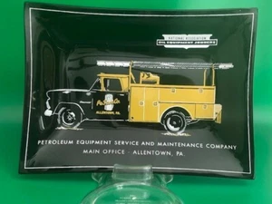 Vintage National Assoc Oil Equipment Jobbers Allentown PA Glass Advertising Dish - Picture 1 of 4