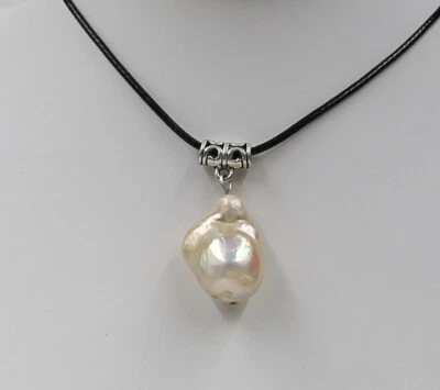 Classic Natural Pink Keshi baroque 13.9x15.6x22.6mm kasumi pearl necklace - Image 1 of 4