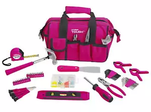 89-teiliges rosa Haushaltswerkzeugset allgemeines Handwerkzeug-Set mit Werkzeugtasche, 9201 - Bild 1 von 8