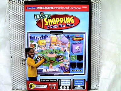 Lakeshore: Main St. Shopping, A Main Idea Game  Whiteboard Software 4-6th grade - Image 1 of 2