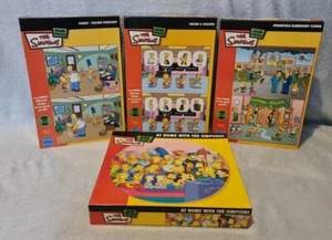 2006-2007 - The Simpsons Puzzles - Blue Opal - Complete X4 - Picture 1 of 14