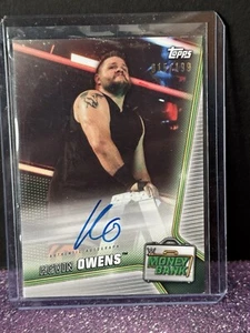 2019 Topps WWE Money in the Bank KEVIN OWENS Auto Autograph #015/199 A-KO - Picture 1 of 4