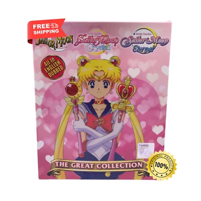Sailor Moon DVD Complete Collection 1-239 EPISODES + 5 Movies English Dubbed - Image 1 of 4