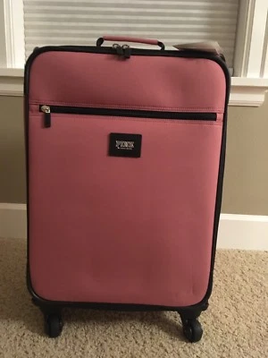 Victorias Secret PINK Wheelie Suitcase Carry-On Luggage Spinner Soft Begonia NWT - Image 1 of 4